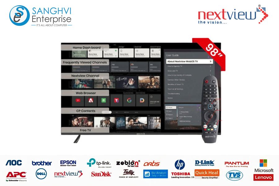 Nextview WBNV4K098U 98 inch  4K UHD Web OS Smart TV