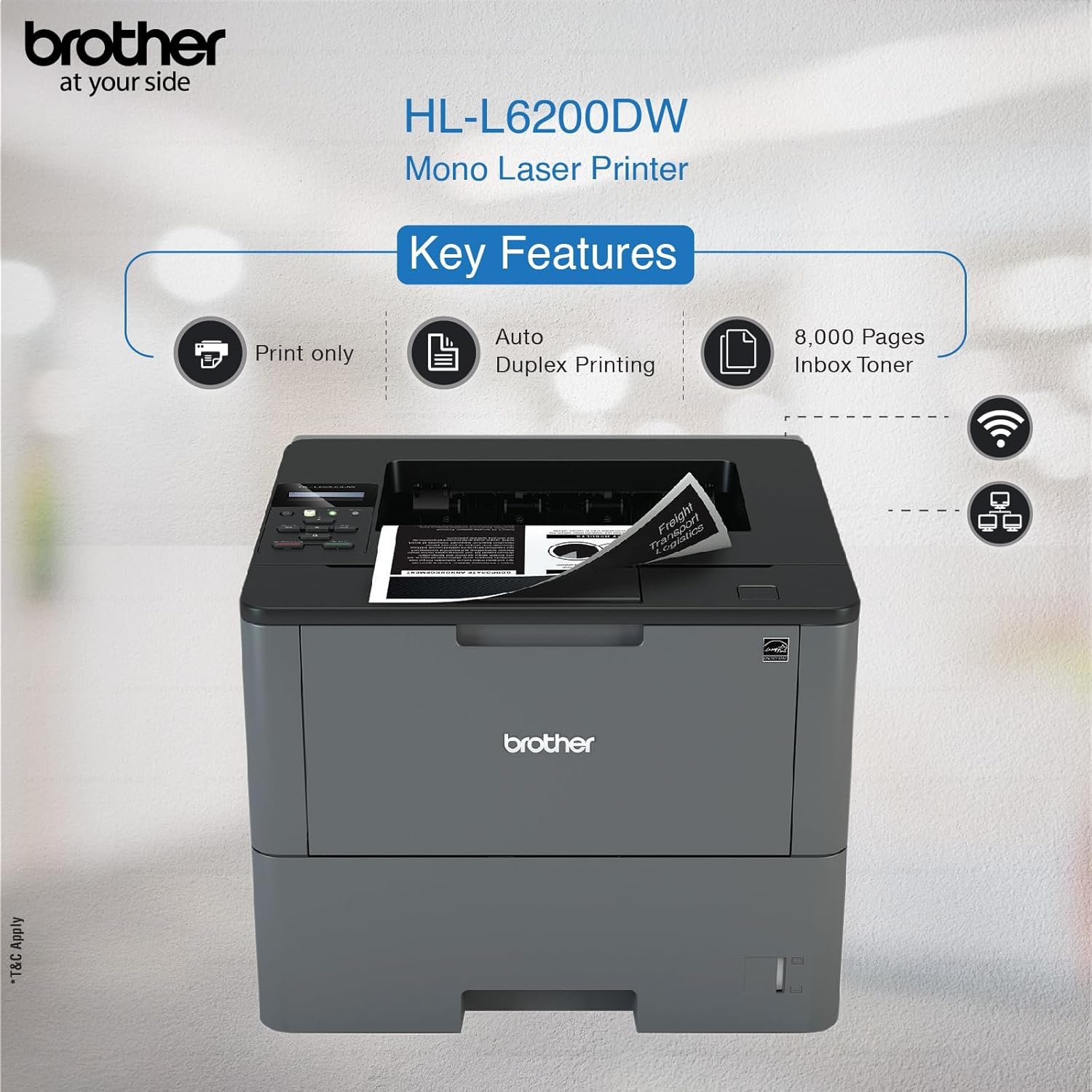 Brother PrinterDCP-B7620DWB Fast Multifunction WIFI Duplex