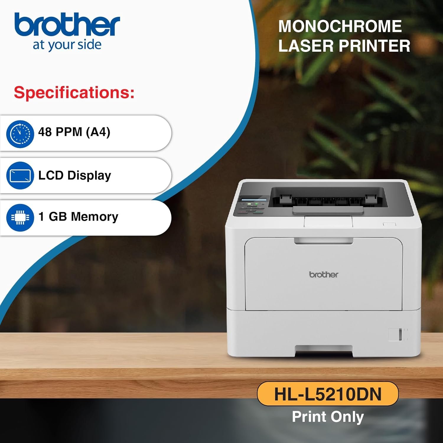 Brother Printer DCP-L5510DN (New Launch) Auto Duplex Laser Printer