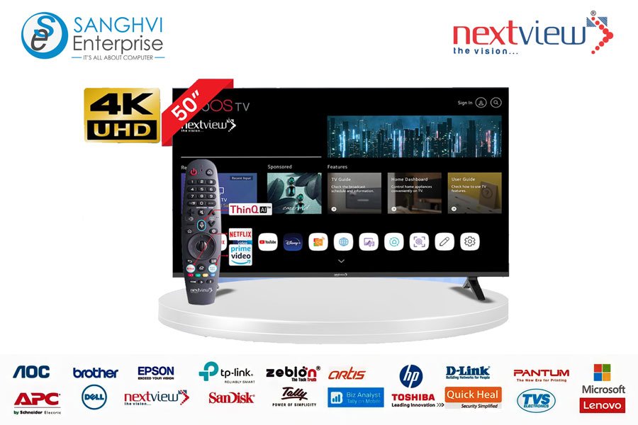 Nextview  WBNV4K050U 126cm (50 Inch) Web OS Smart HD TV