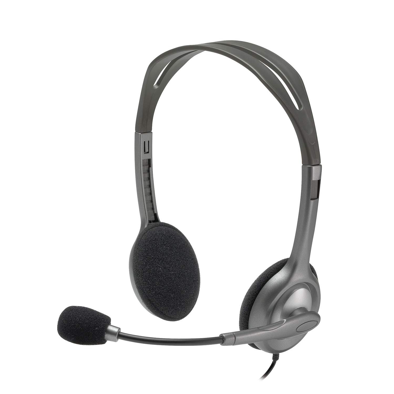 Logitech H110 Wired On Ear Headphones With Mic