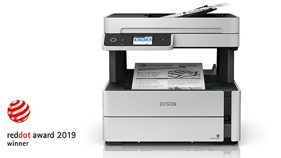 Epson Monochrome M3140 All-in-One Duplex InkTank Printer Print,Copy,Scan FAX,ADF, Black, Medium