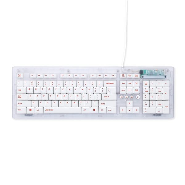 KEYBOARD KB ARCTIC FOX CRYSTAL WIRED WHITE