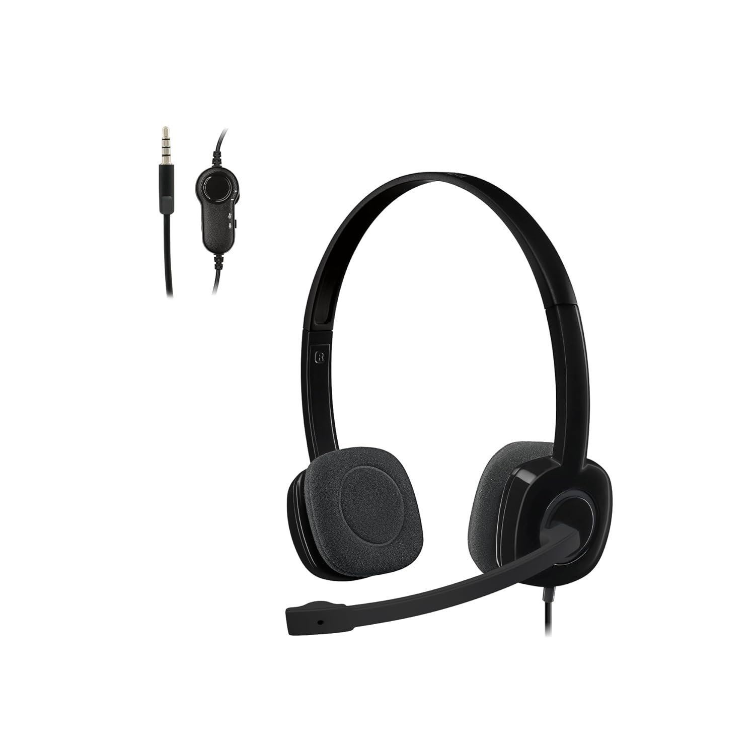 Logitech H151 Wired Headphones On Ear Headphones With Mic