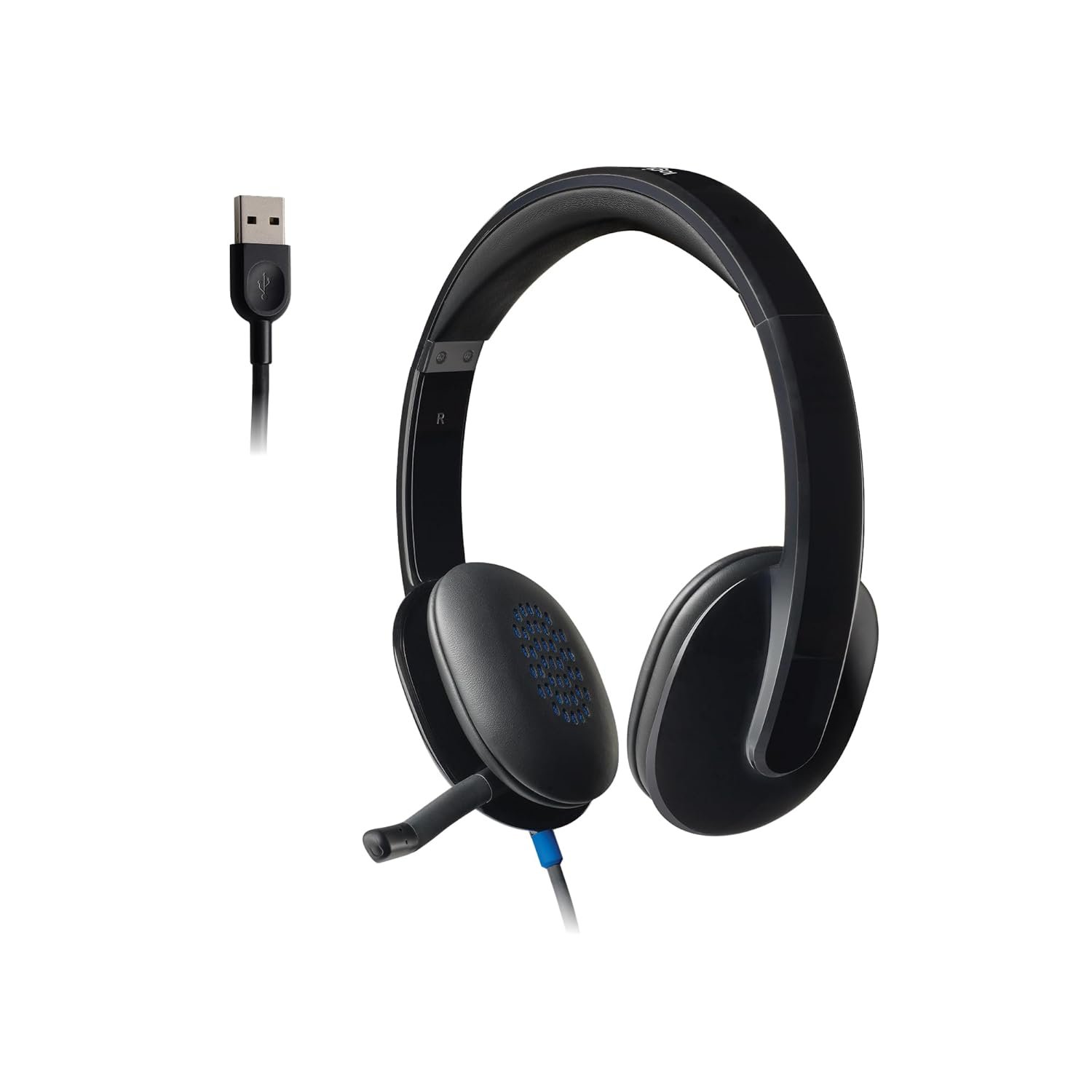 Logitech H540 Stereo Wired Headphones On Ear Headphones