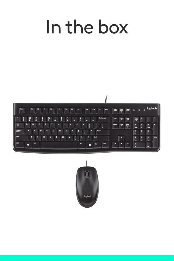 Logitech MK120 Wired USB Keyboard and Mouse Set